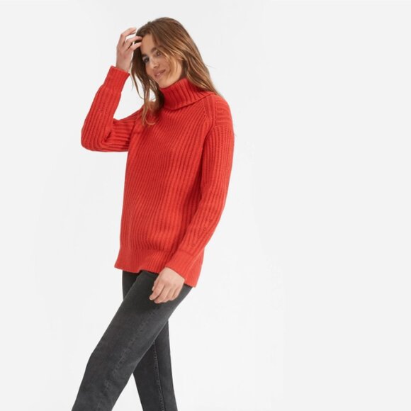 Everlane The Italian Soft Wool Rib Turtleneck - Picture 3 of 11
